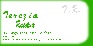 terezia rupa business card